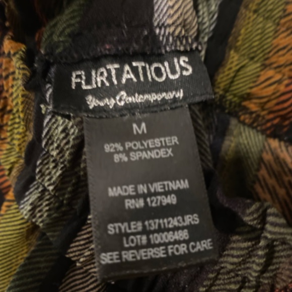 olive, green, orange, crimson and black Boho Harem pants - Picture 2 of 2